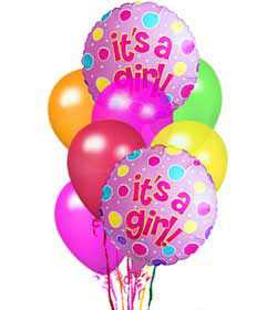 It's a Girl Ballons For Baby Shower Delivery!